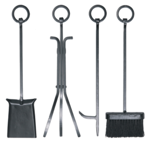Ensemble de foyer en fer forgé, outils de foyer pour foyer, fourneau de Poker, support de pince Long, ensemble d'outils avec support pour la cuisine - Product Image 6
