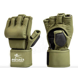 Offre Spéciale En Cuir MMA PROFESSIONNEL Personnalisé Usine En Gros Formation Muay Thai PU EN CUIR MMA GANTS - Product Image 1