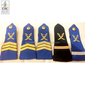 Épaulettes brodées de rang en fil d'or OEM, planche dure, planche d'épaule, vente en gros, broderie à la main, épaulettes de cérémonie - Product Image 5