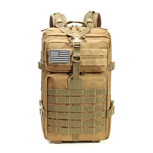 0201 Wholesale Custom Logo Outdoor Sports 900D <strong>45L</strong> CP Waterproof Camo Molle Camouflage Tactical <strong>Backpack</strong> - Product Image 6