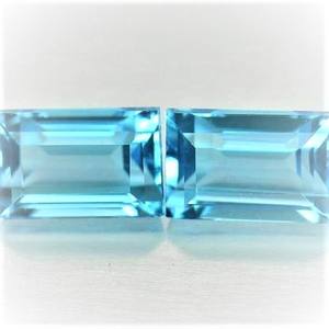 8X16mm หินอัญมณีทรงหลวมเจียระไนแบบเหลี่ยมเพชรพลอยสีฟ้าครามตามธรรมชาติราคาโรงงาน - Product Image 1