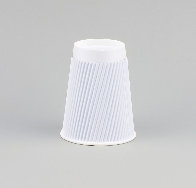 Direct Factory Supply Wholesale Selling White Ripple Wall 12 Oz Capacity Disposable Paper Cups for Household Usage