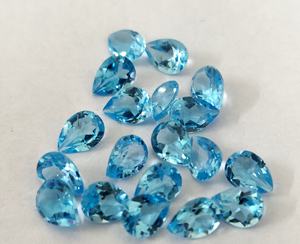 Topaze bleue en topaze, naturelle, de 3x5mm et 6x9mm, partie libre, offre spéciale - Product Image 3