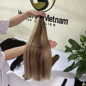 Extensiones de cabello humano 100% brasileño, pelo de trama de Color marrón liso de alta calidad, venta al por mayor - Product Image 6