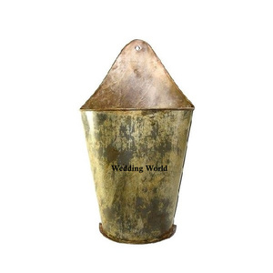 Jardinière murale en métal de qualité supérieure faite à la main jardinière en gros de créateur jardinière murale fantaisie en gros de finition personnalisée - Product Image 1