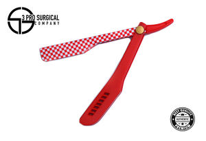 Maquinilla de afeitar recta de calidad 3Pro diseñada para uso profesional, construcción de acero inoxidable, diseño ligero y facilidad de control - Product Image 3