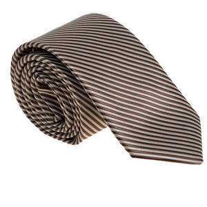 Brown Striped Handmade Necktie - Product Image 1