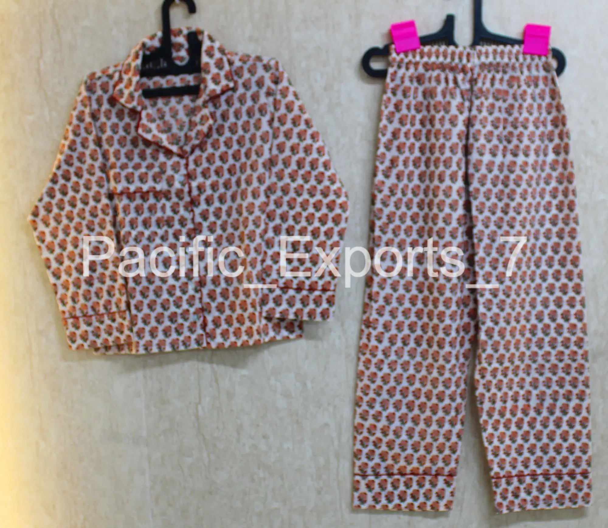 Floral Cotton Hand Block gedruckt Frauen Mode Nacht anzug Ethnic Handmade Neueste Design Pyjama Set