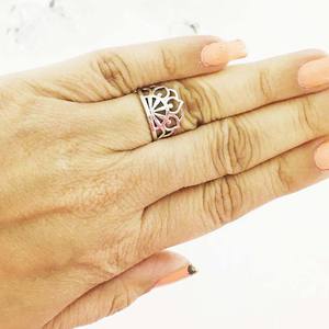 Unisex 925 Sterling Silver Unique Design Lotus Flower <b>Ring</b> New Arrival Pure Nature Inspired Bezel Setting for Weddings Parties - Product Image 4