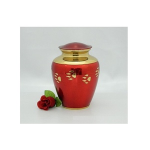 โบราณสีขาวอลูมิเนียมCremation Urnสําหรับเถ้าคุณภาพสูงบ้านเถ้าจัดเก็บงานศพUrnsโลหะแข็งตกแต่งมาตรฐาน - Product Image 5