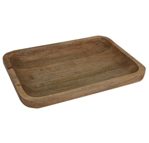 Plateau de cuisine en bois manga, rectangulaire, articles ménagers - Product Image 1
