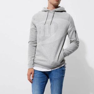 Sudadera con capucha y cremallera personalizada para hombre, 100% poliéster, forro polar grueso, chándal de gimnasio personalizable - Product Image 3