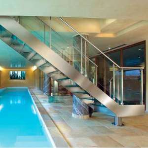 DAIYA patio scale con piccolo spazio scale ringhiera in vetro temperato di vetro battistrada - Product Image 1