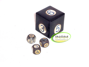 Nuevo artículo de regalo Caja de dados de madera decorativa de calidad extrema con trabajo de incrustaciones de latón - Product Image 2