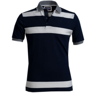 Fábrica de prendas de vestir en Turquía 100% algodón rayas Hombre camiseta Polo de Estambul - Product Image 3