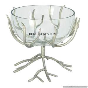 Aluminium moulé poli argenté, design de luxe artisanal, poulpe, design jetable, écologique, minimaliste - Product Image 5