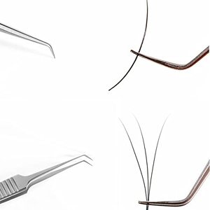Pince à épiler professionnelle pour extensions de cils, application facile des faux cils, applicateur de cils DIY - Product Image 2