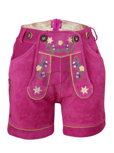 Beerfest auténtico señoras corto Lederhosen alemán bávaro Trachten Oktoberfest disfraz Oktoberfest elegante Kurz Lederhosen 2024 - Product Image 2