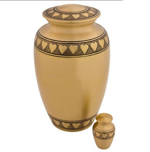 Urna de cremación metálica sólida y recuerdos Diseño real Recuerdo Urna funeraria Urnas para cenizas humanas Confiable para servicios de entierro - Product Image 3