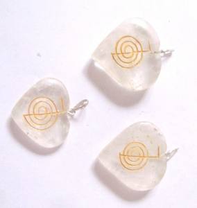 Colgante de Piedra de Reiki de cuarzo de cristal, colgantes curativos de piedras preciosas - Product Image 1