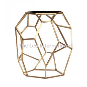 โต๊ะกลางสแตนเลส วัสดุกระจกใส เคลื่อนย้ายได้ ดีไซน์ทรงกลม ตกแต่งสวยงาม เหมาะสำหรับโถงทางเดิน - Product Image 3