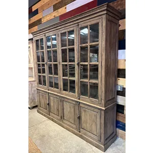 Armoire de rangement en verre du Vietnam, armoire de salon, meubles de maison, vente en gros,