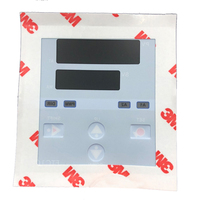 Etiqueta de Policarbonato PC Impresa en Offset UV, Laminada y con Relieve a Todo Color, Forma Personalizada, Adhesivo Fuerte, Grosor de 0.15-0.25mm