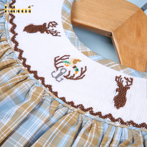 Robe d'évêque personnalisée imprimée à la main en 3D pour bébés filles automne 100% coton ODM vêtements pour enfants BB2631 - Product Image 5