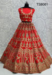 Robe de mariée indienne pour femmes, Lehenga, Choli avec Georgette dupata, pour l'exportation mondiale - Product Image 2