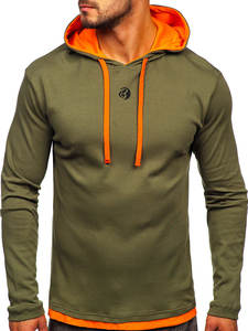Sudaderas con capucha informales de manga larga Tops ajustados de invierno hechos de poliéster/algodón - Product Image 3