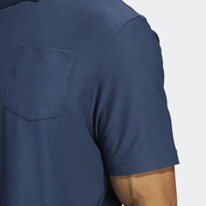 Chemises de golf pour hommes, coupe classique, logo personnalisé, style sportif ajusté, tissu sergé, manches courtes, séchage rapide, écologiques, OEM/ODM - Product Image 5