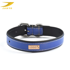 ペット用首輪メーカー DIY カスタムロゴ プライベートラベル ファッション 高級 本革 犬用首輪 - Product Image 5