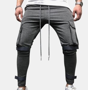 Exclusivo de los hombres de cintura alta Casual Jogger Multi-Color de corte/N coser Spandex sarga pantalón/pantalones/parte inferior Bangladesh hecho Terry tela - Product Image 6