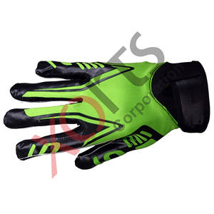 Gants de football américain personnalisés au design vert Gants de récepteur de football Gants de football américain avec prise en main super collante - Product Image 5
