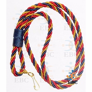 Lanière d'épaule pour scouts OEM, cordon pour chef de patrouille, vente en gros, sifflet de gardien de circulation, toutes les couleurs et tailles disponibles - Product Image 1