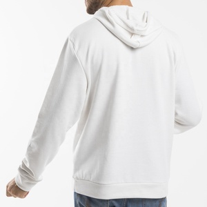 Sudadera con capucha para hombre, de moda, lisa, blanca, gruesa, con logotipo personalizado impreso, bordada - Product Image 5