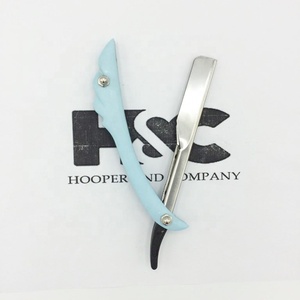 Maquinilla de afeitar con logotipo de una sola hoja, maquinilla de afeitar de acero inoxidable sostenible con mango de plástico, maquinilla de afeitar de visón de garganta deslizante - Product Image 2