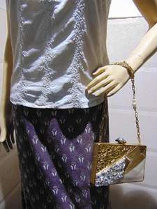 Mopa hecha a mano de la madre de la perla bolso de la Honda nupcial del embrague del diseñador de latón - Product Image 6