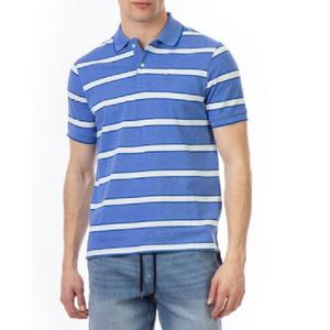 Polo de manga corta a rayas de verano con servicios OEM, ropa original de punto de algodón 100% de marca, transpirable, personalizada - Product Image 2