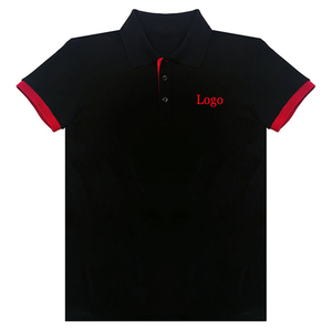 Camiseta de manga corta para hombre, polo informal liso con logotipo personalizado de algodón y poliéster, precio al por mayor, alta calidad, Verano - Product Image 3