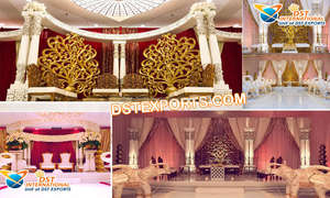 Increíble Mandap de Boda Moderno con Color Personalizado, con Pilares Romanos Ligeros de Fibra de Vidrio, Tamaño Personalizado, Marca DSTEXPORTS - Product Image 4