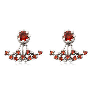 Luxury <b>fine</b> jewelry <b>earrings</b> 925 sterling silver zircon white gemstone <b>stud</b> <b>earring</b> for her gift women fashion <b>earrings</b> - Product Image 6