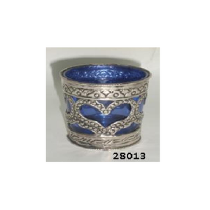 Decorative Glass & Brass <b>Tealight</b> Votive with Cut Shape at Stock Luxury Very Cheap Wholesale Rate - Product Image 1
