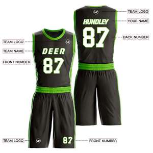 Uniforme de baloncesto de diseño único personalizado, conjunto deportivo, Jersey, nuevo - Product Image 2
