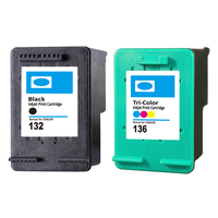 Kartrid Tinta Isi Ulang Uniplus 129 130 131 132 134 135 136 138 140 141 XL untuk Printer HP