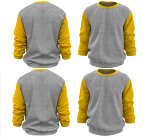 Logotipo personalizado bordado 100% algodón Streetwear sudaderas con capucha ajuste relajado cuello redondo manga larga suave sudaderas patrón 3D para invierno - Product Image 4