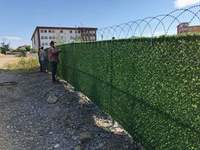Mur végétal artificiel en gazon vert, clôture mobile en plastique, facile à transporter, taille personnalisée, intérieur/extérieur