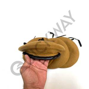 Gorros de boina de alta calidad para uniforme de ceremonia, boina de Color personalizada, boina de lana, 100% - Product Image 2