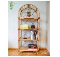 Hot Selling Rattan Blumentöpfe Holz Lager regal Display Racks