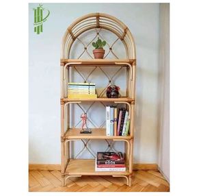 Hot Selling Rattan Plant Pots Wooden Storage <b>Shelf</b> <b>Display</b> Racks - Product Image 2